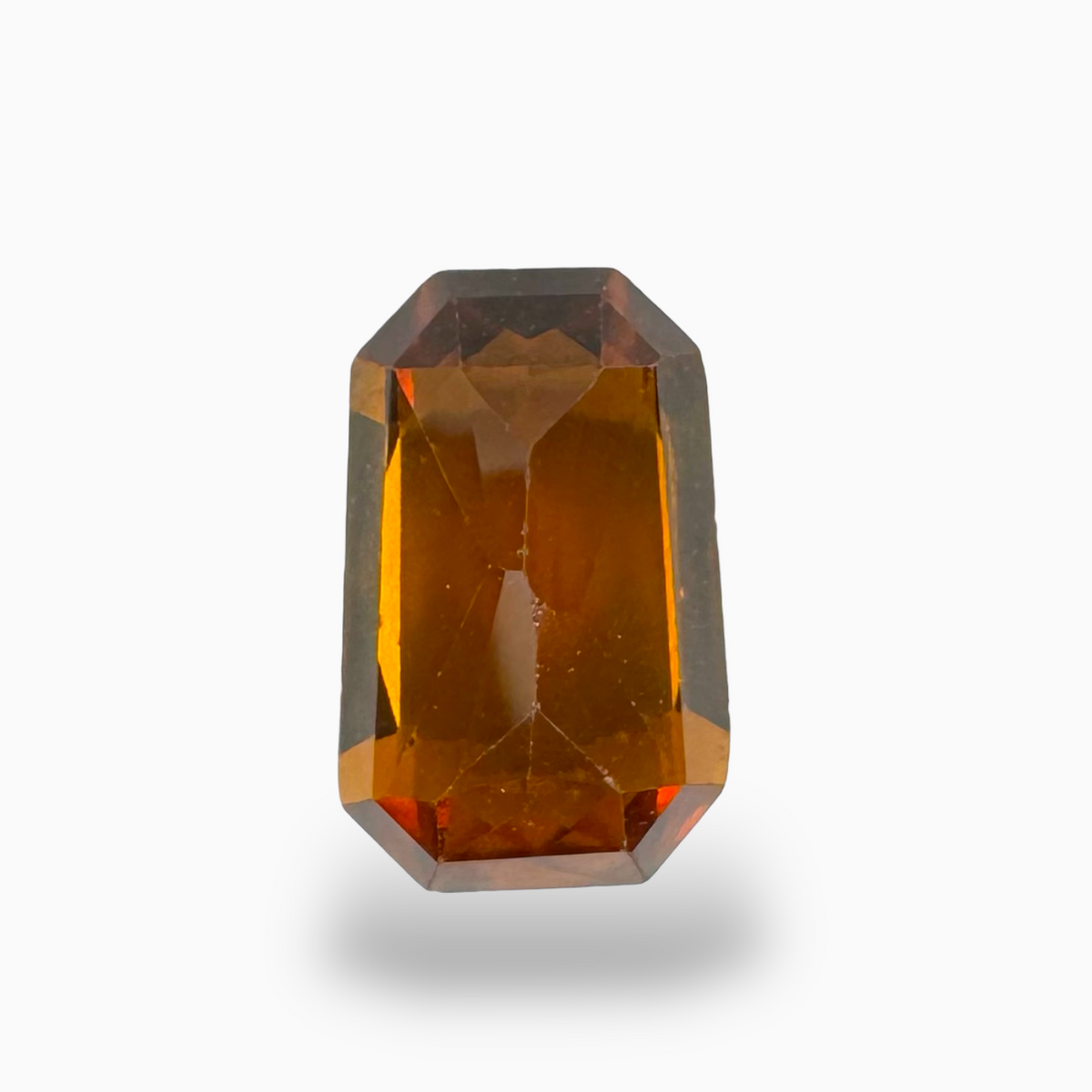 Hessonite Garnet (Gomed) Radiant Cut 4.75 carat 12x8mm From Srilanka