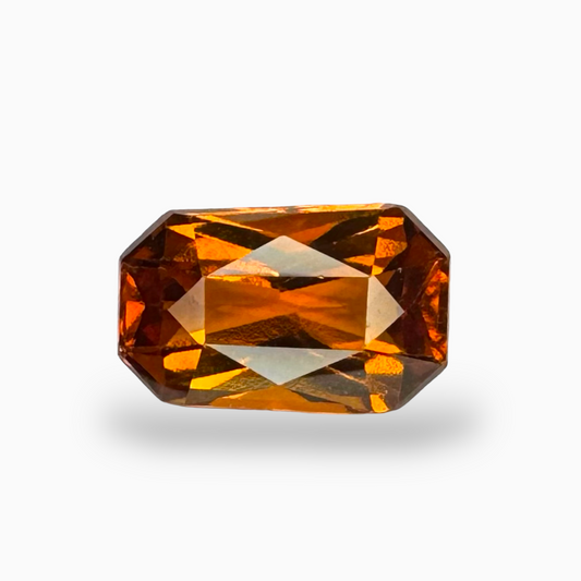 Hessonite Garnet (Gomed) Radiant Cut 4.75 carat 12x8mm From Srilanka