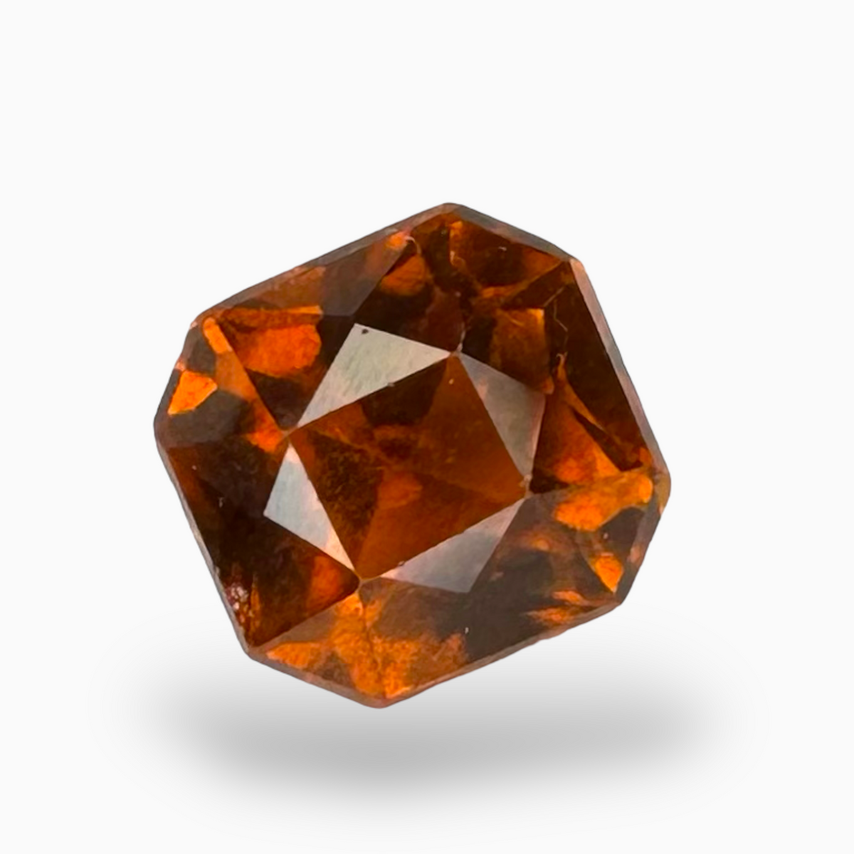 Hessonite (Gomed) Garnet Stone  Asscher Cut 2.80 Carats