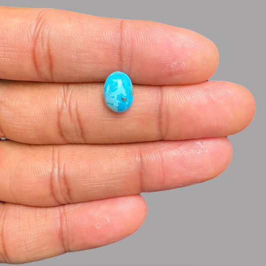 High Quality Turquoise 3.01 Carats 10.8 x 7.9 x 4.8 mm in Oval