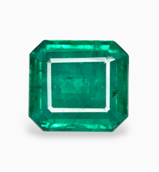 Natural Zambian Emerald Stone Emerald Cut Shape 3.61 Carats 9.7x8.1mm