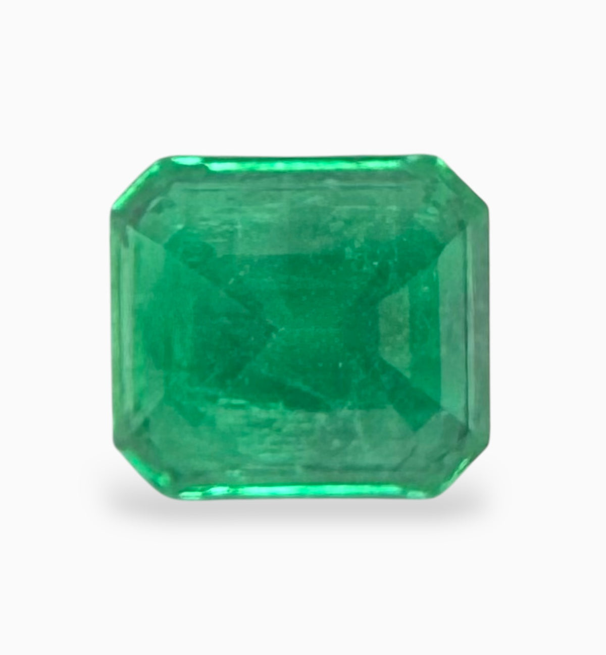 Natural Zambian Emerald Stone 3.75 Carats Size 9.55x8.56x6.43mm