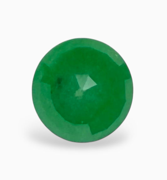 Natural Zambian Emerald Stone Round Shape 0.54 Carats 5.1x5.1mm