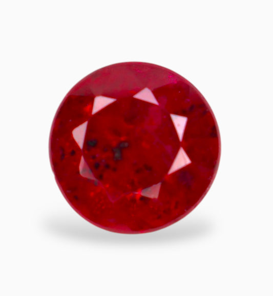 Natural ruby Stone 0.19 Carats Round Shape 3.6mm