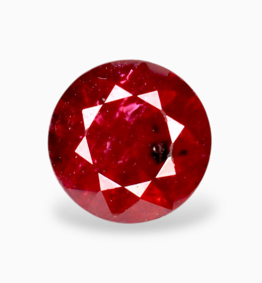 Natural ruby Stone 0.30 Carats Round Shape 4mm