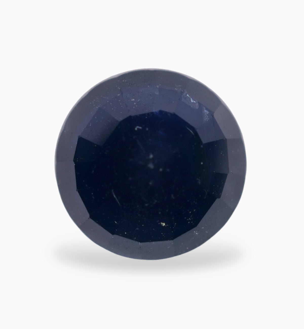 Natural Blue Sapphire Precious Stone 3.07 Carats Round Shape 8.2x8.2mm