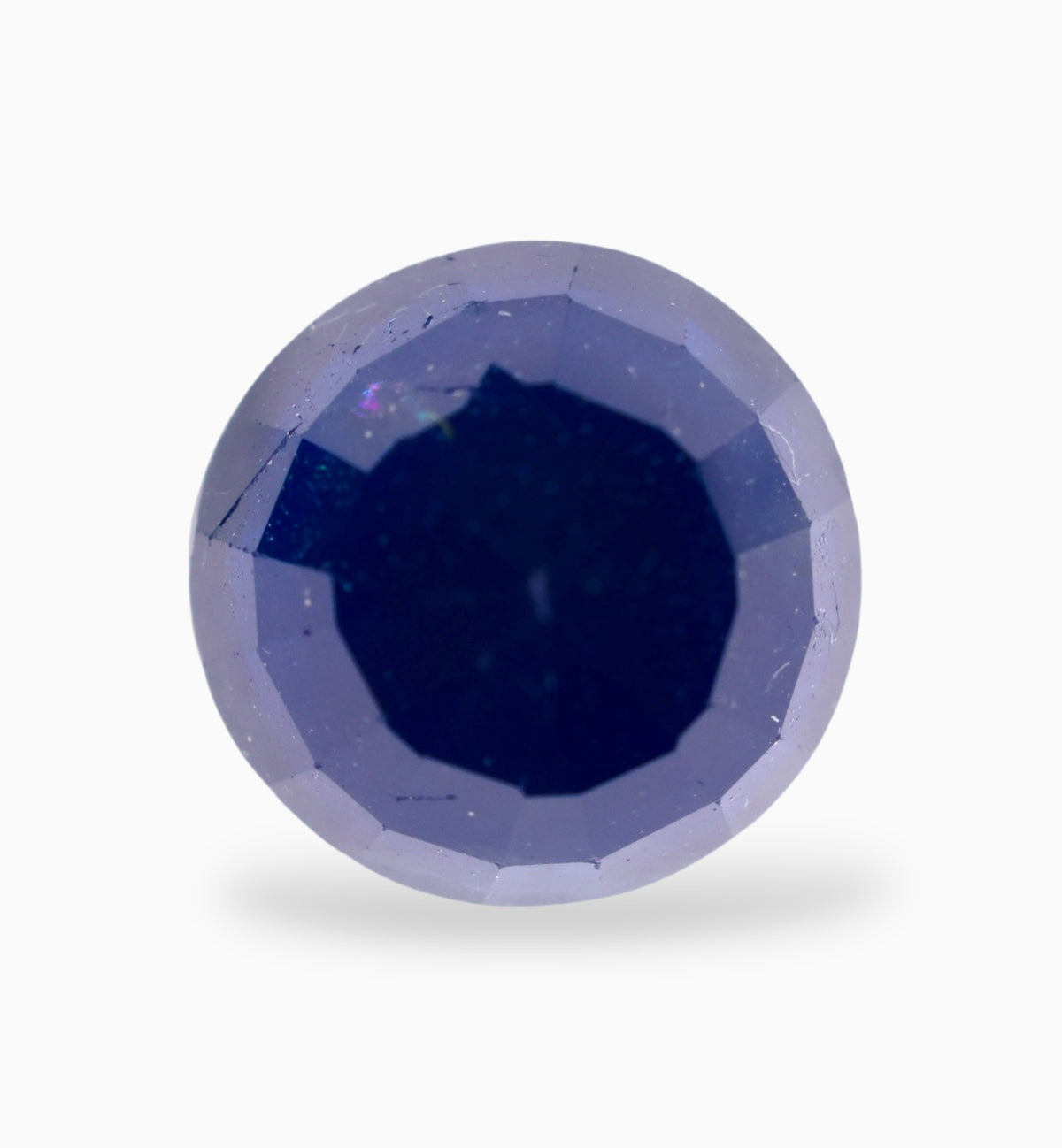 Natural Blue Sapphire Precious Stone 3.31 Carats Round Shape 8x8mm