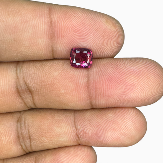 Buy Pink Sapphire Natural Stone Cushion Cut 1.54 Carats 6.77 × 5.92 × 3.83 mm