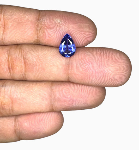 Natural Tanzanite Stone in Pear Shape 2.30 Carats Size 10x7mm