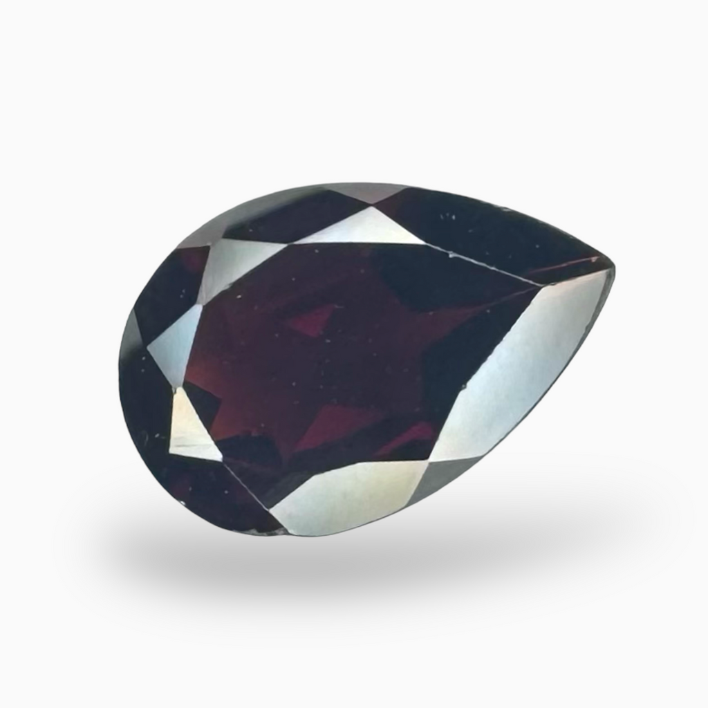 Natural Red Almandine Garnet Pear Shape (Pyrope) 2.89 Carats 10X7mm