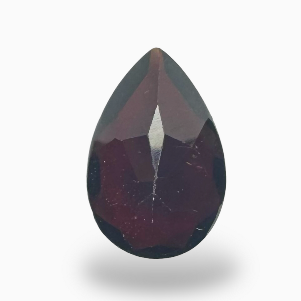 Natural Red Almandine Garnet Pear Shape (Pyrope) 2.89 Carats 10X7mm