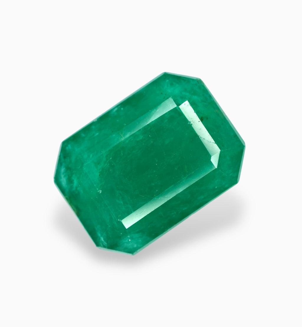 Natural Zambian Emerald Stone 11.23 Carats 16.5x12.2mm