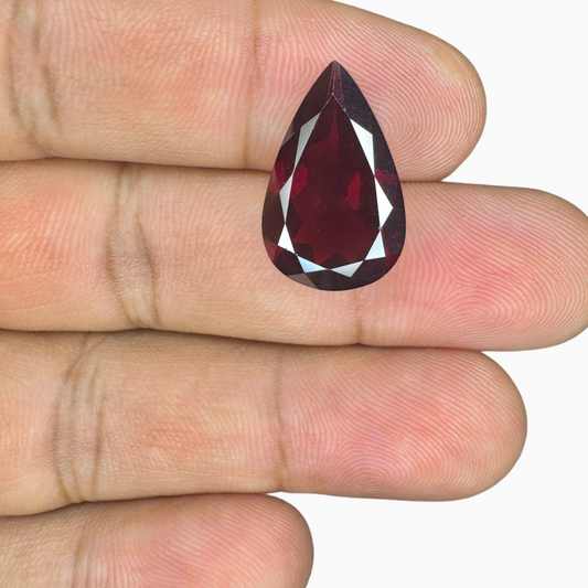 Almandine Red Garnet Natural 9.94 Carats Pear Shape (Pyrope) 18X12 mm