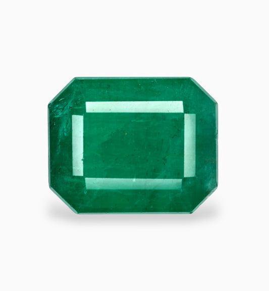 Natural Zambian Emerald Stone 8.12 Carats 13.6x11mm