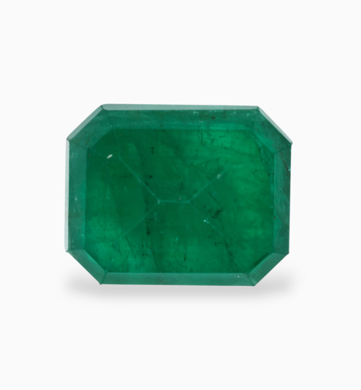 Natural Zambian Emerald Stone 8.12 Carats 13.6x11mm