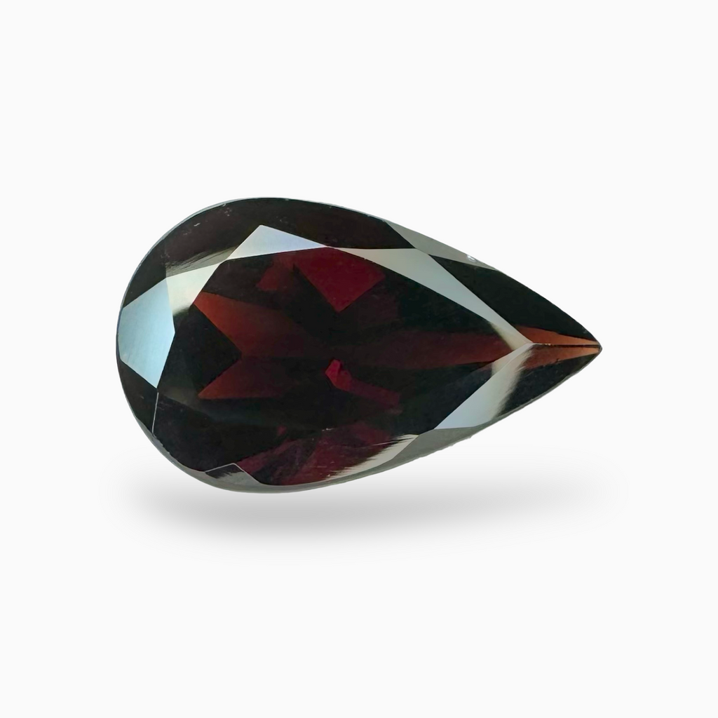 Red Almandine Garnet Natural 14.75 Carats Pear Shape (Pyrope) 20x13 mm