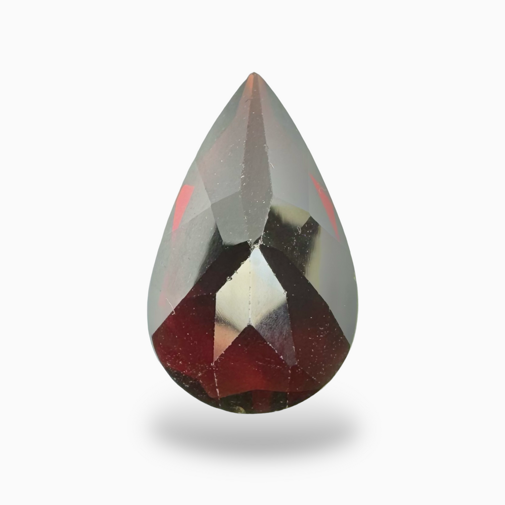 Red Almandine Garnet Natural 14.75 Carats Pear Shape (Pyrope) 20x13 mm