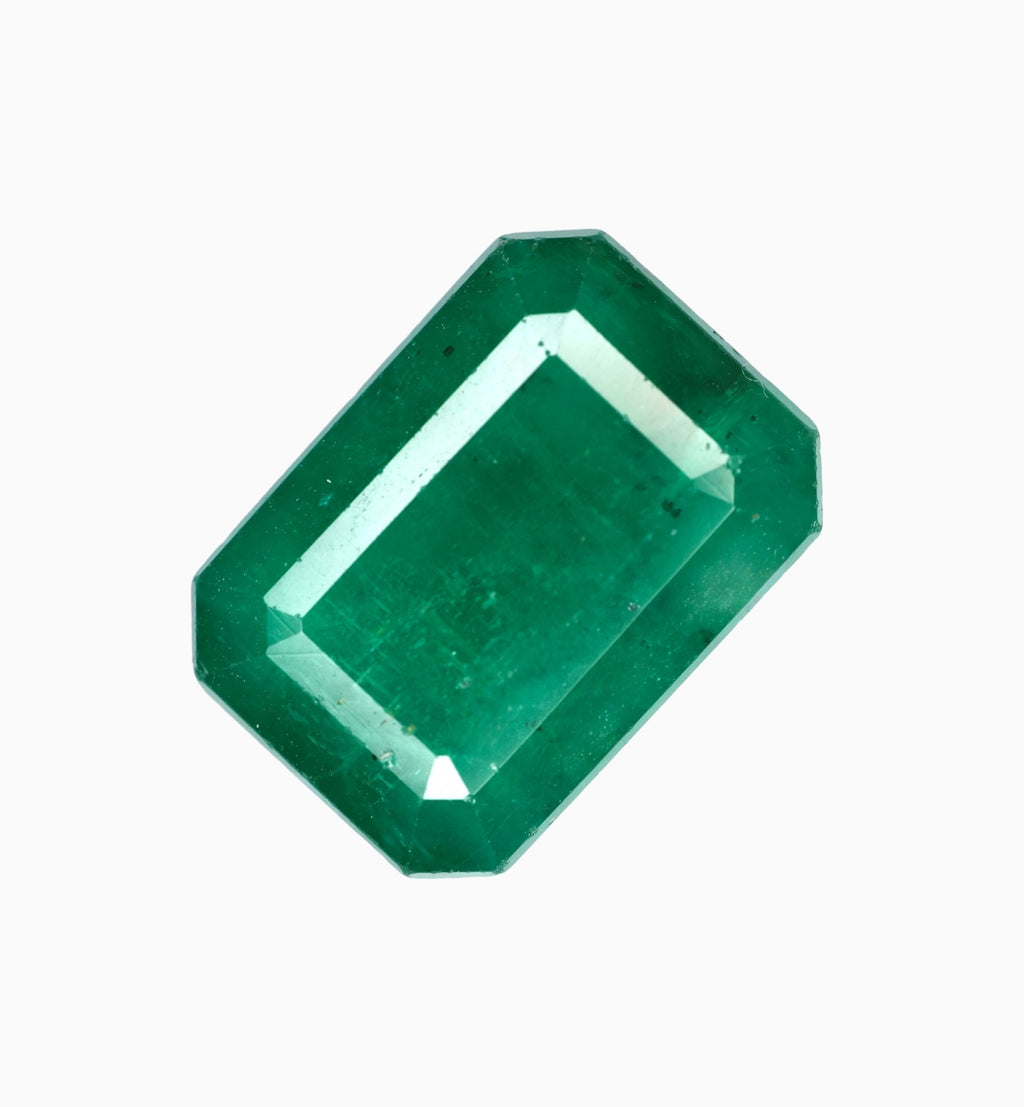 Natural Zambian Emerald Stone 7.79 Carats 13.3x9.6mm