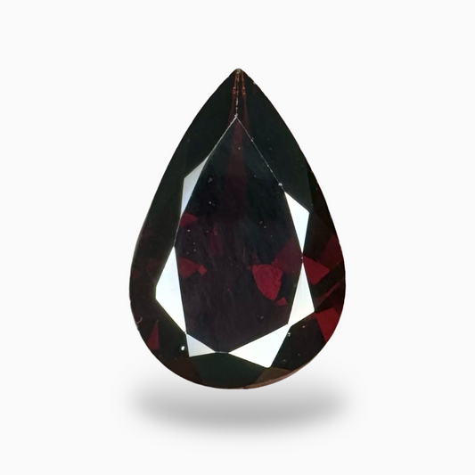 Red Almandine Garnet Natural 14.75 Carats Pear Shape (Pyrope) 20x13 mm