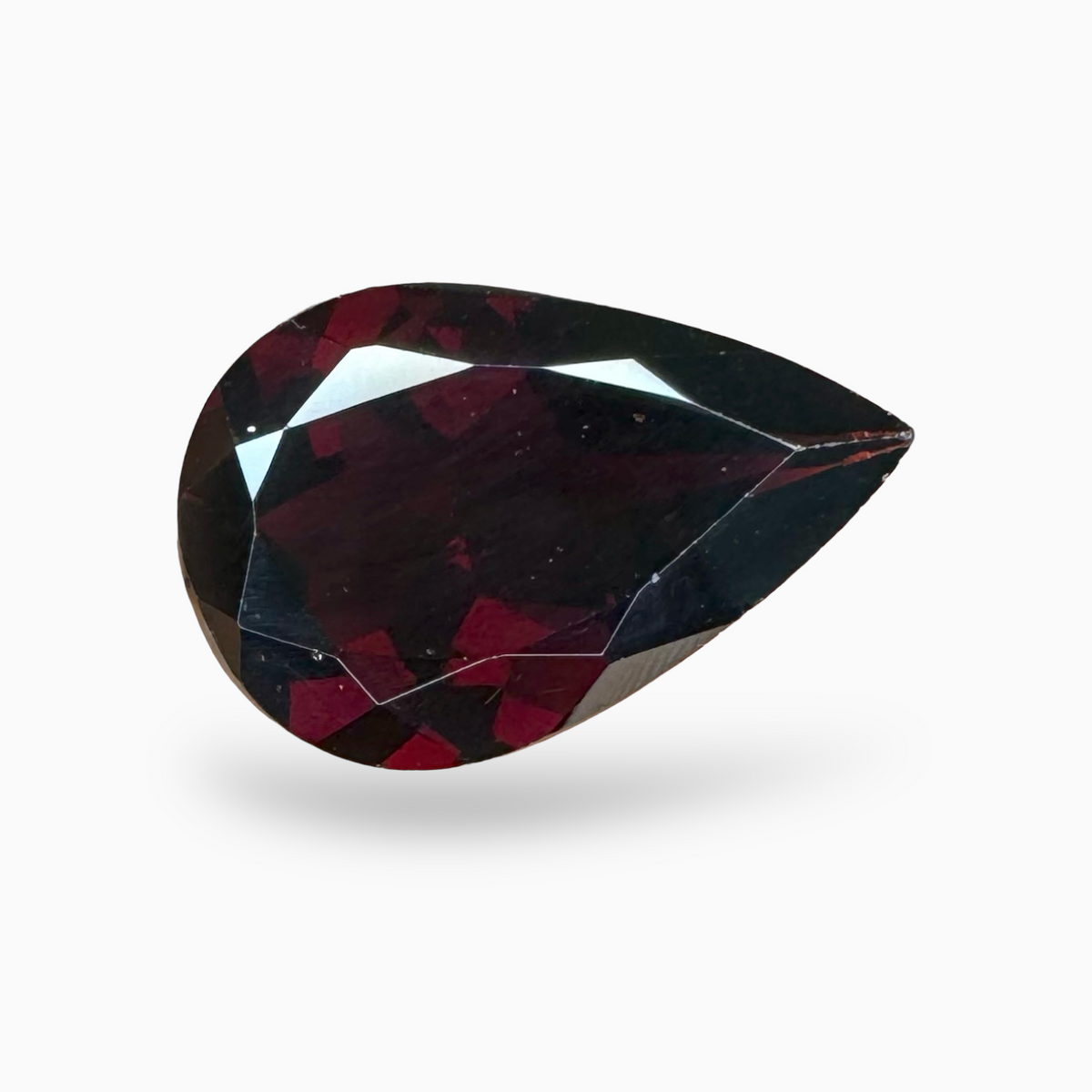 Red Almandine Garnet Natural 14.75 Carats Pear Shape (Pyrope) 20x13 mm