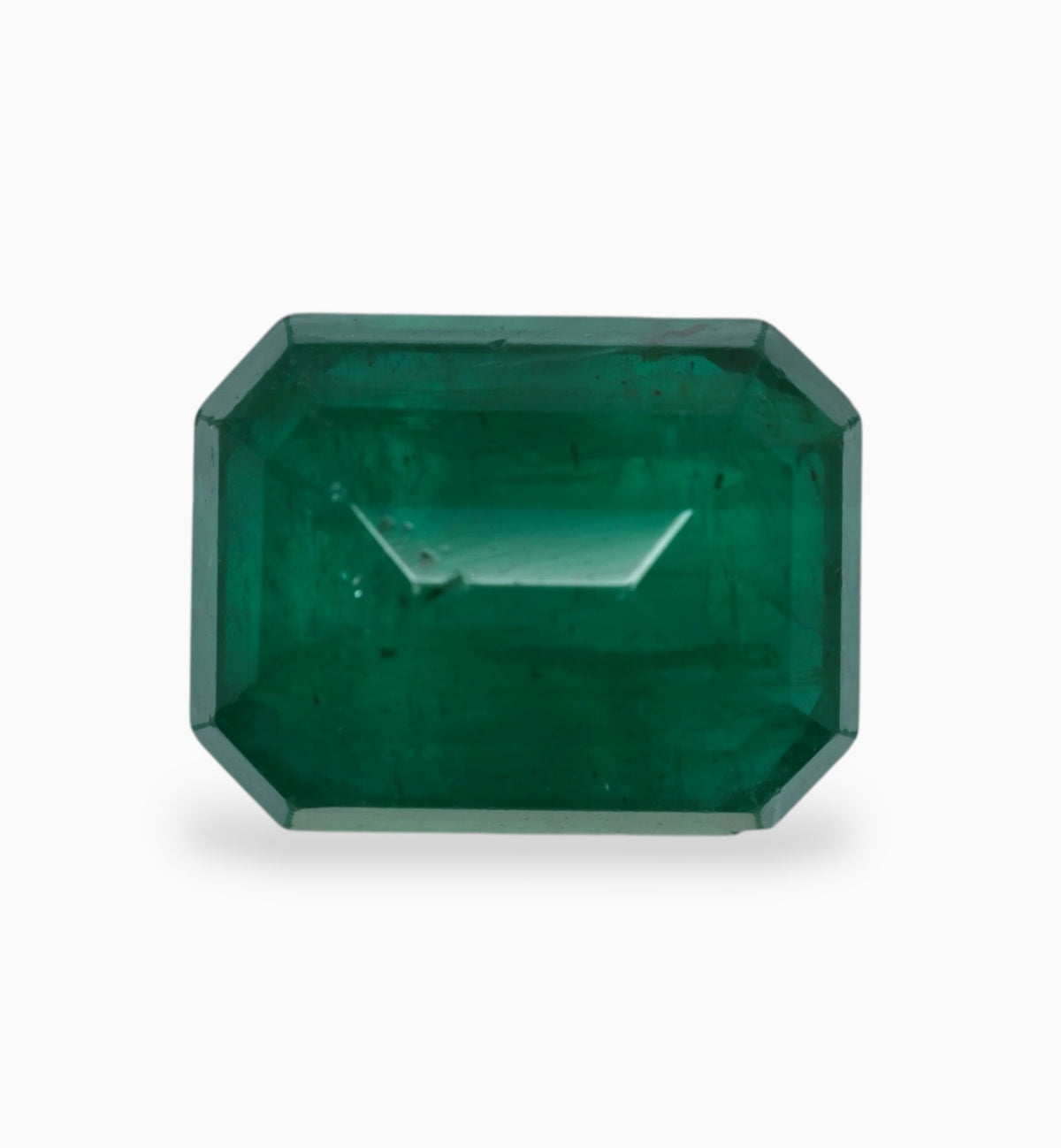 Natural Zambian Emerald Stone 7.28 Carats 13.1x10.1mm