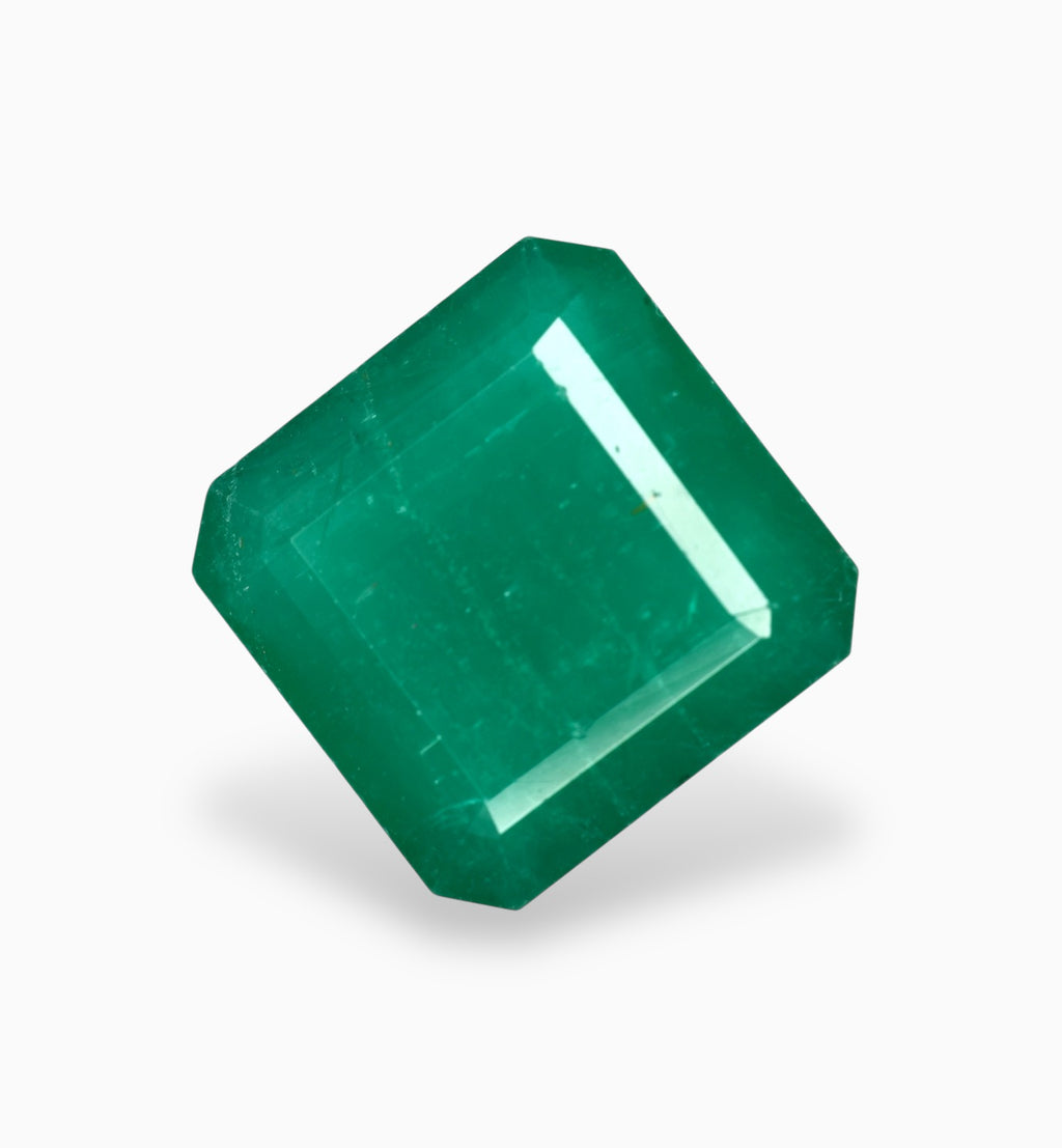 Natural Zambian Emerald Stone 6.97 Carats 11.3x11.4mm