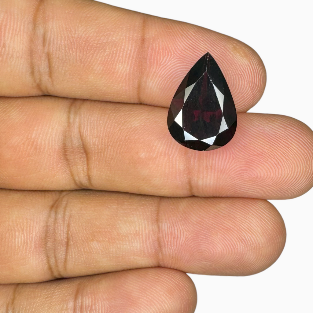 Natural Red Almandine Garnet (Pyrope) 7.45 Carats Pear Shape 16X11mm