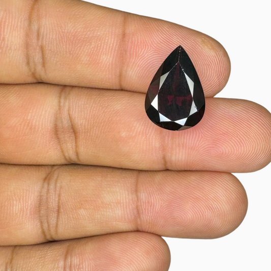 Natural Red Almandine Garnet (Pyrope) 7.45 Carats Pear Shape 16X11mm