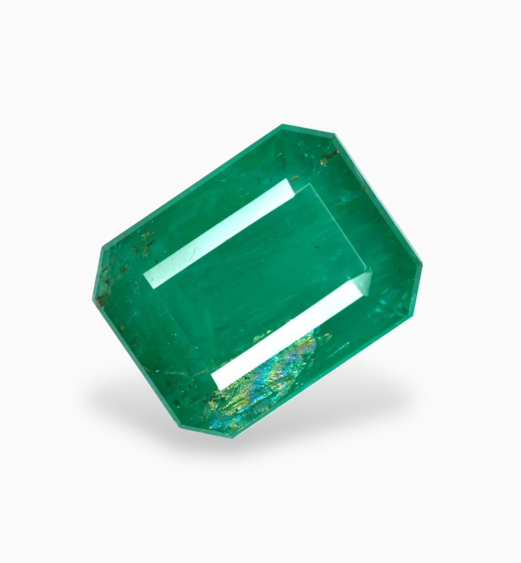 Natural Zambian Emerald Stone 6.57 Carats 12.1x9.5mm
