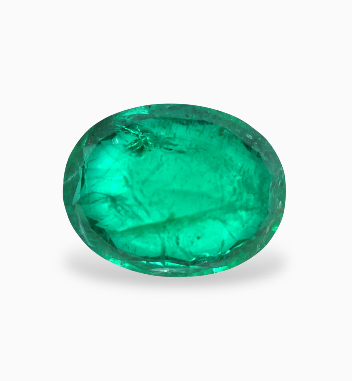 Natural Zambian Emerald Stone 6.07 Carats 13.6x10.6mm