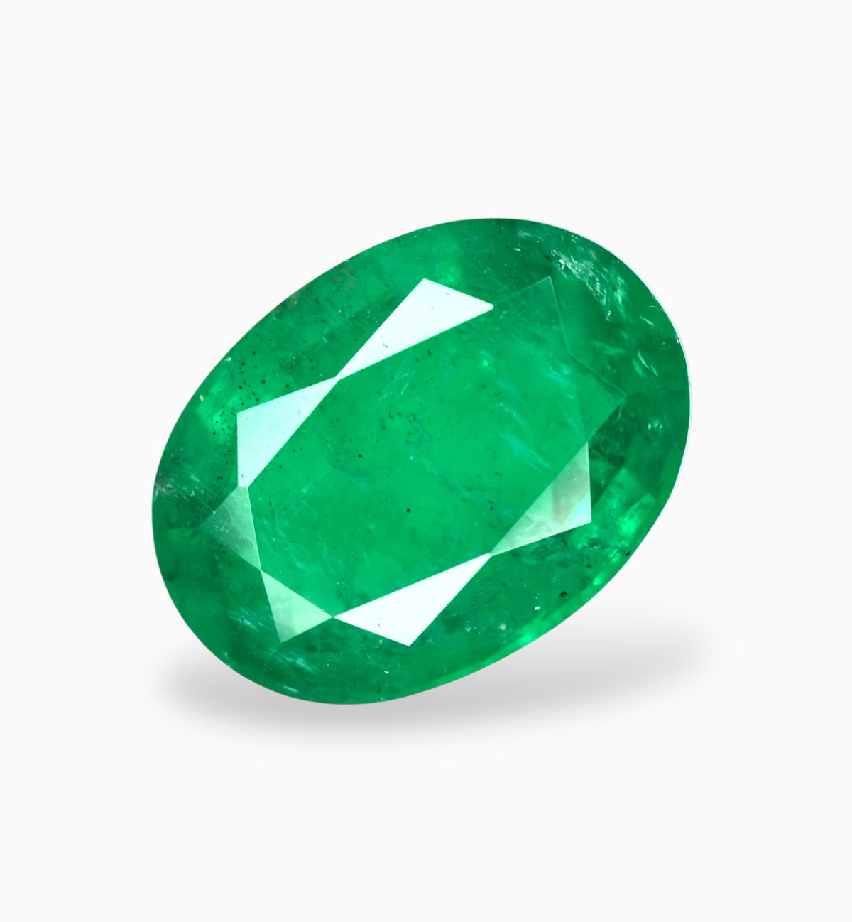 Natural Zambian Emerald Stone 6.28 Carats 14.1x10.5mm