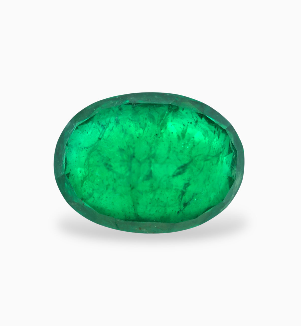 Natural Zambian Emerald Stone 6.28 Carats 14.1x10.5mm