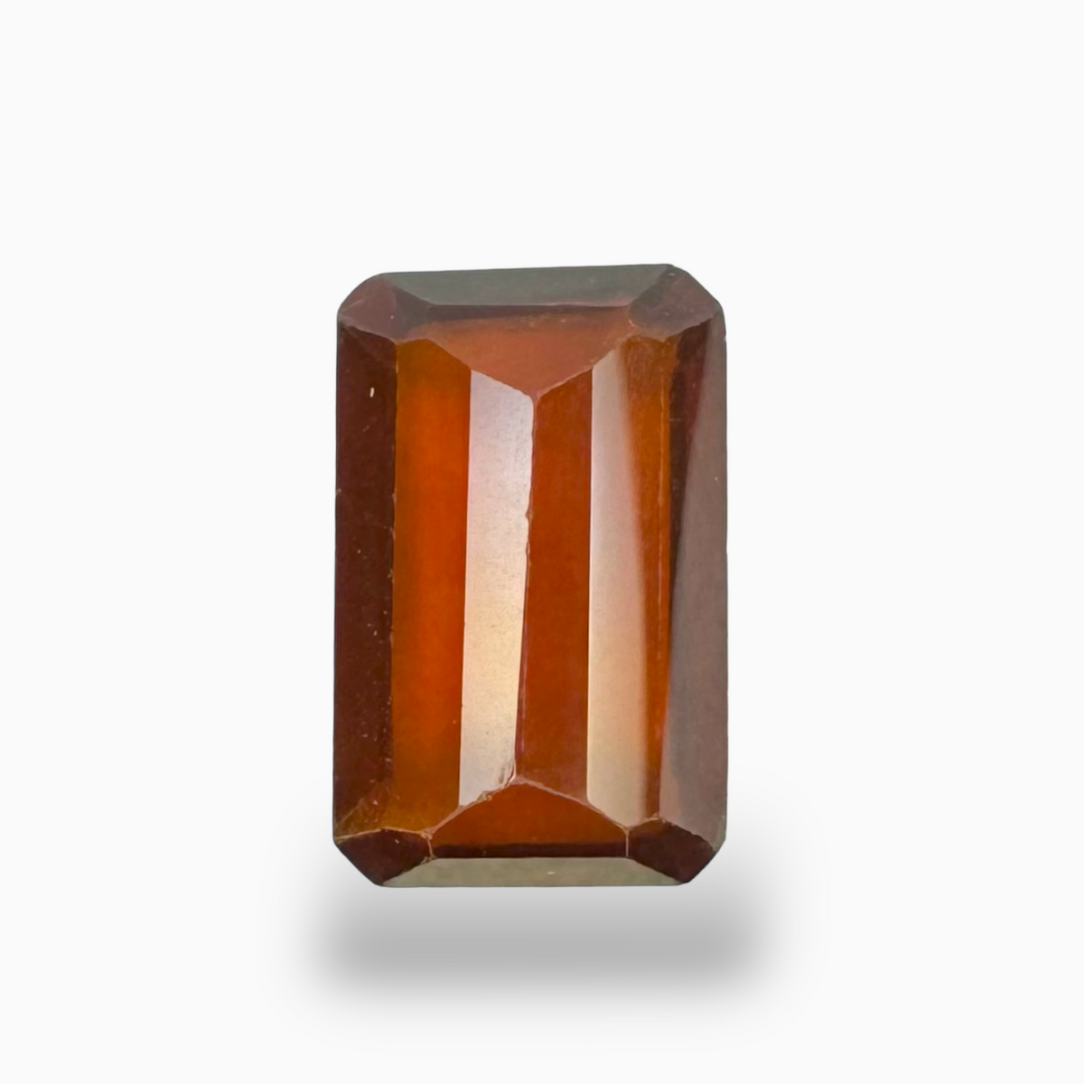 Natural Hessonite Garnet Emerald Cut 4.90 Carats 13X8mm (Gomed Stone)