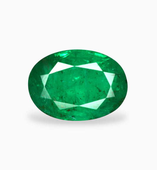 Natural Zambian Emerald Stone 5.64 Carats 13.5x9.6mm