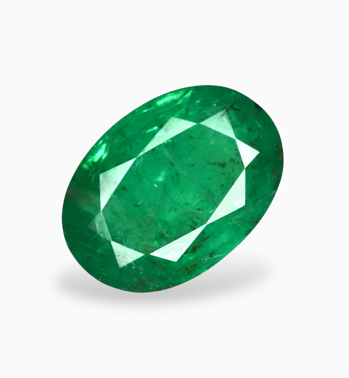 Natural Zambian Emerald Stone 5.64 Carats 13.5x9.6mm