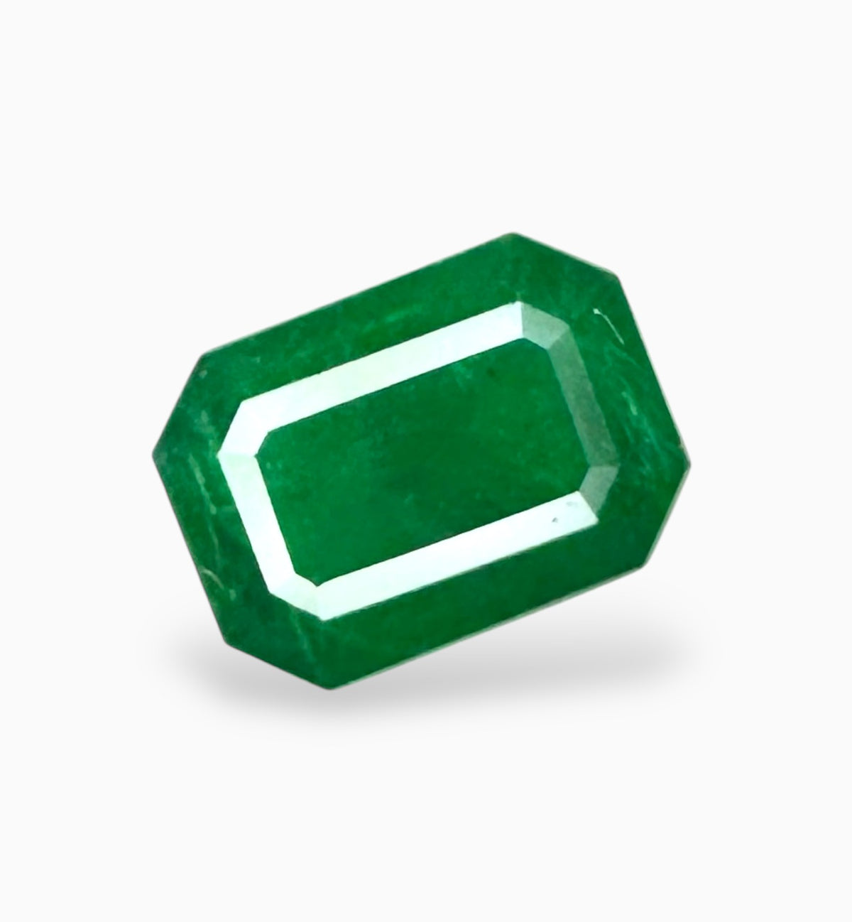 Natural Zambian Emerald Stone 4.33 Carats 12x8.7mm