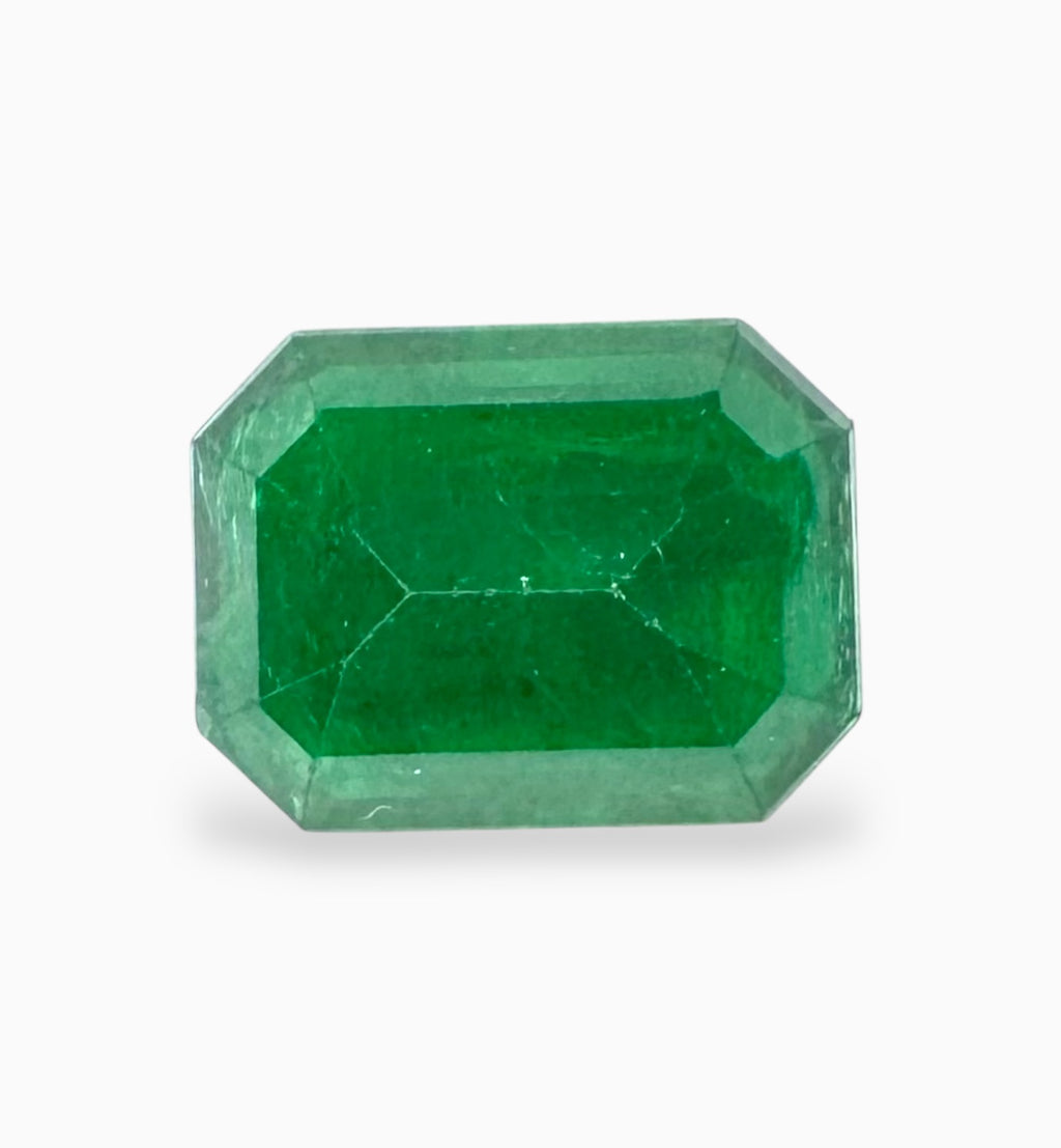 Natural Zambian Emerald Stone 5.44 Carats 12.6x9.5mm