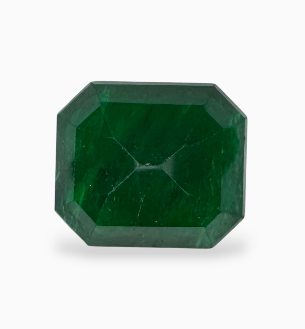 Natural Zambian Emerald Stone 6.16 Carats 12.2x10.6mm