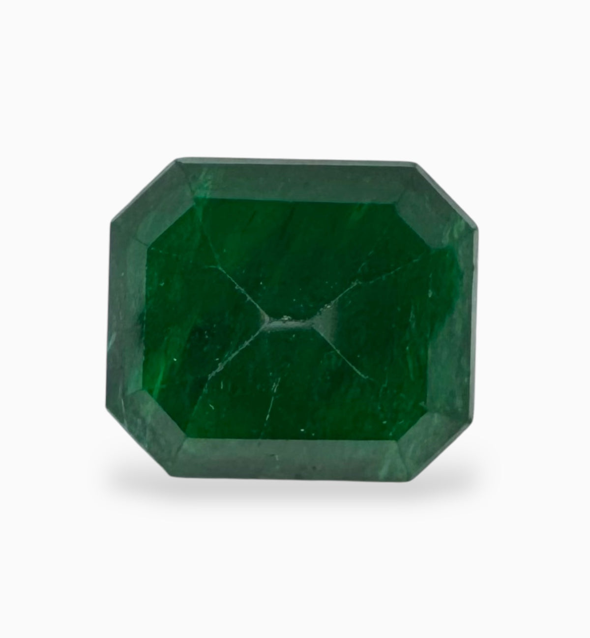 Natural Zambian Emerald Stone 6.16 Carats 12.2x10.6mm