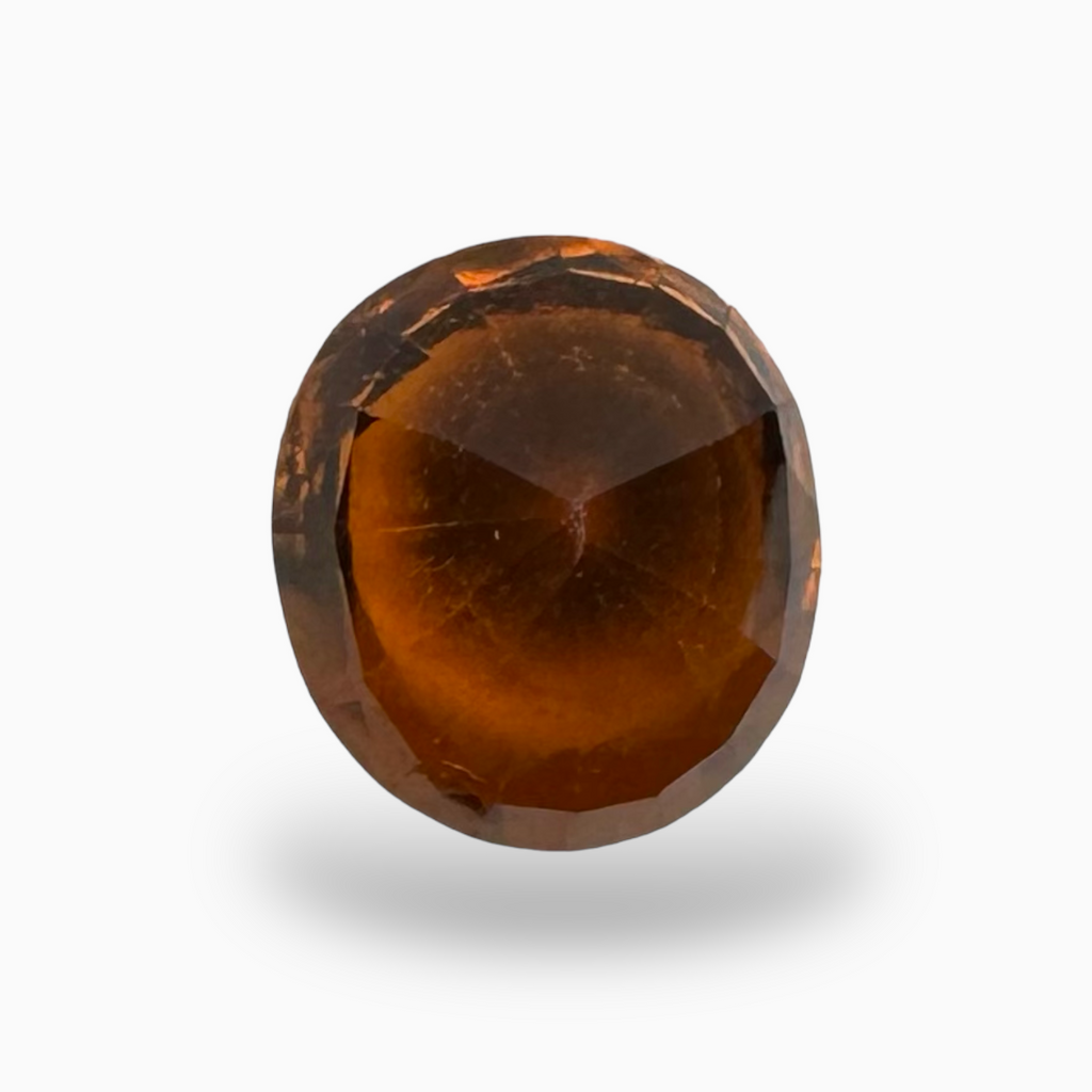 Natural Hessonite Garnet Oval Shape 4.45 Carats 10X9mm (Gomed Stone)