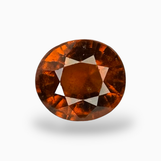 Natural Hessonite Garnet Oval Shape 4.45 Carats 10X9mm (Gomed Stone)