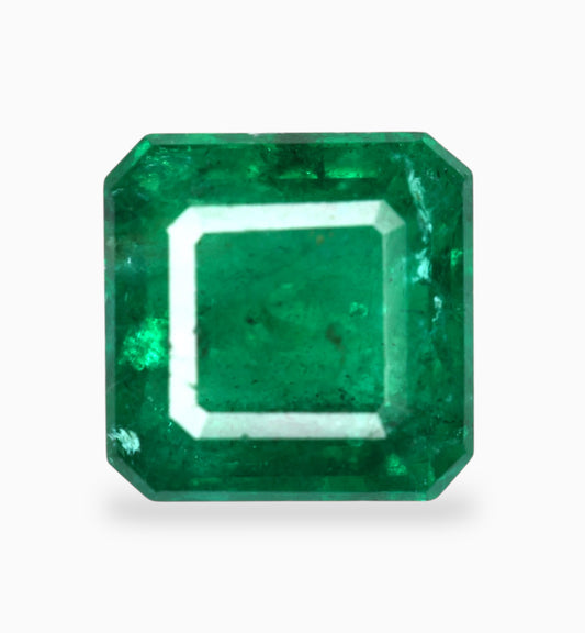 Natural Zambian Emerald Stone 3.84 Carats 9x9mm