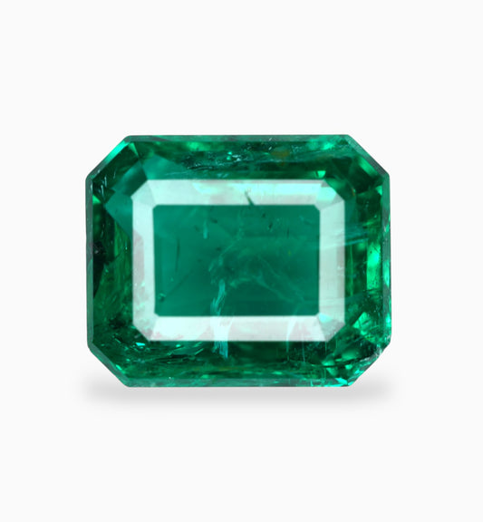 Natural Zambian Emerald Stone 3.61 Carats 9.7x8.1mm