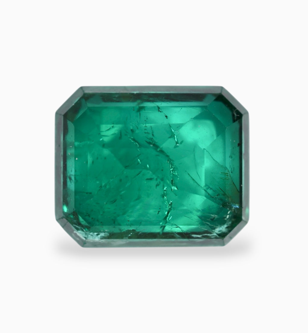 Natural Zambian Emerald Stone 3.61 Carats 9.7x8.1mm