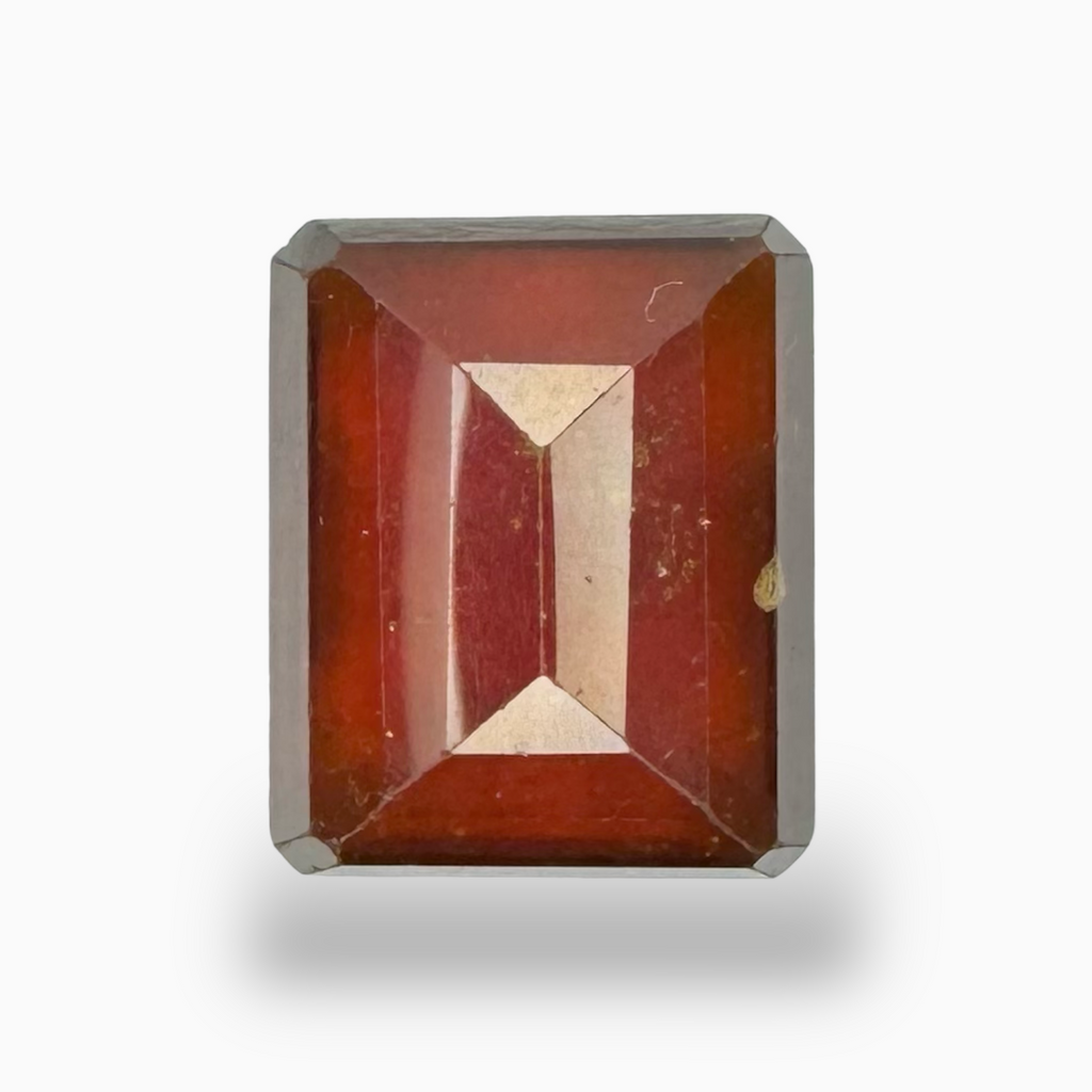Natural Hessonite Garnet Emerald Cut 11.95 Carats ( 15X13mm )