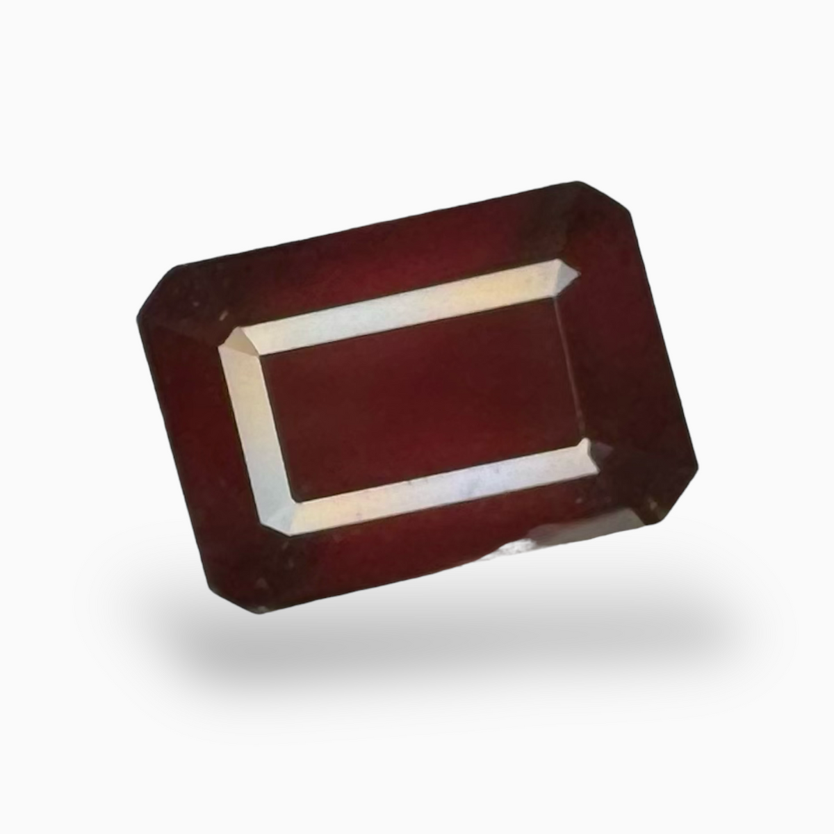 Natural Dark Orange Hessonite Garnet 14.4 Carats Emerald Cut ( 15X11mm )