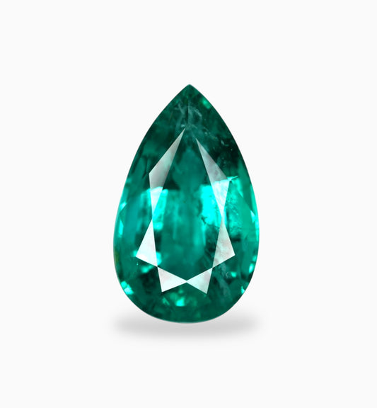 Natural Zambian Emerald Stone 4.29 Carats 14.1x8.5mm