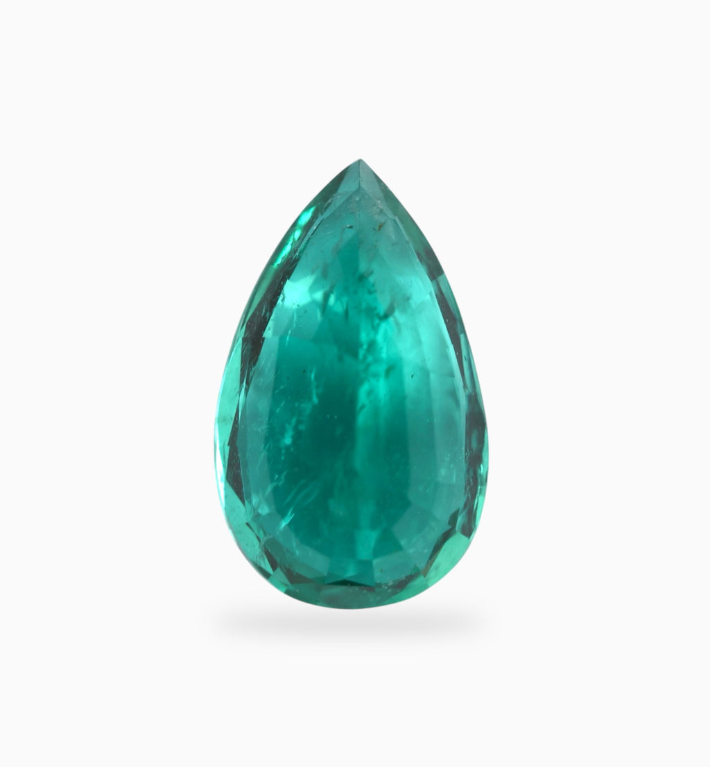 Natural Zambian Emerald Stone 4.29 Carats 14.1x8.5mm