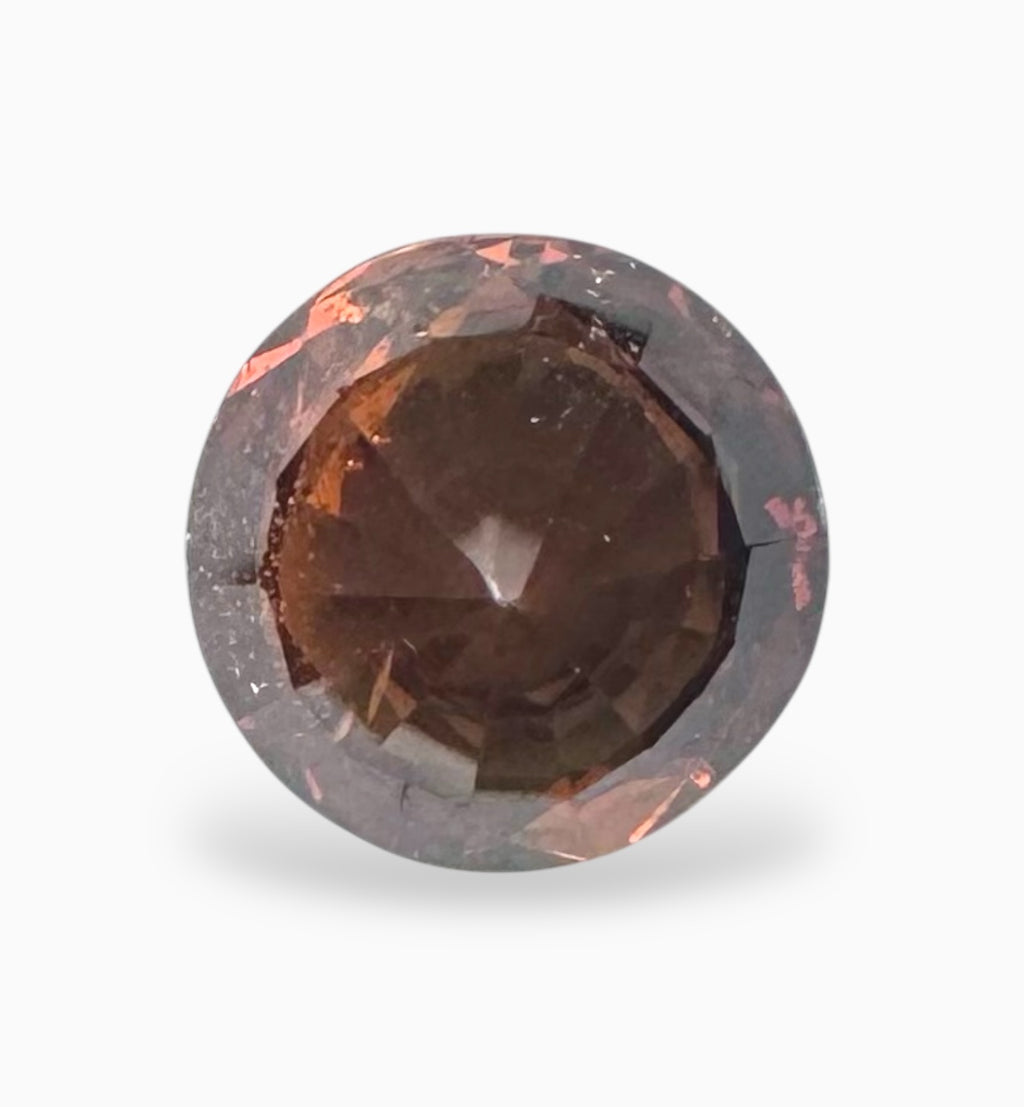 Natural Orange Sapphire Round Stone 3.62 Carats Certified by IDL from Srilanka