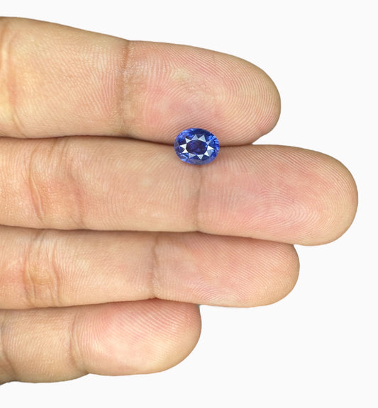 Natural Blue Sapphire Stone 1.50 Carats 7x5.7mm